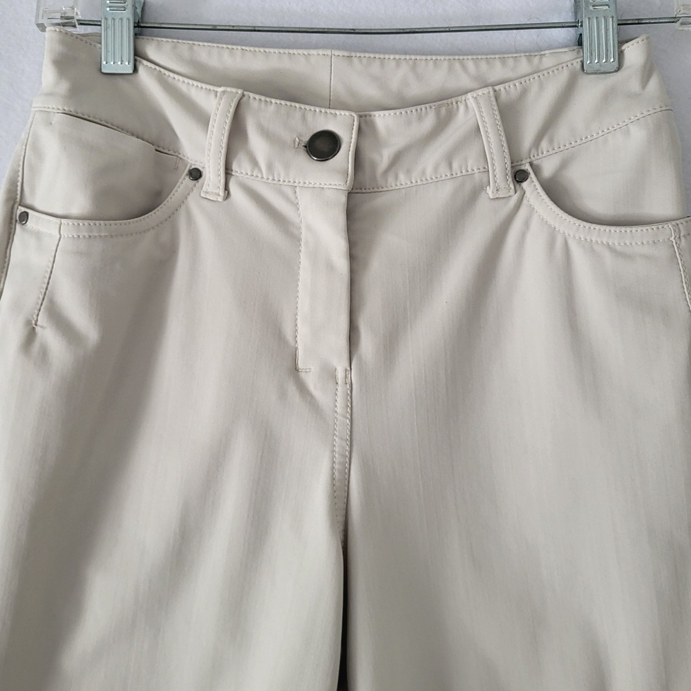 lululemon athletica Wide-Leg Cropped Pants in Light Cream - Picture 4 of 11
